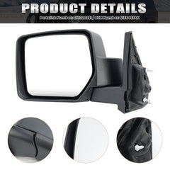 VANLOGY mirror mounted on Jeep Patriot demonstrating easy installation benefit