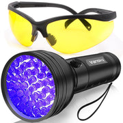 Vansky front view showing flashlight and glasses for clear leak detection