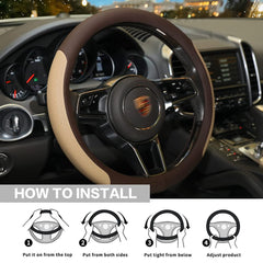 VARGTR installed on steering wheel demonstrating improved interior look