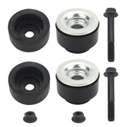 VASTAUTO front view of mount kit showing included bushings bolts nuts and packaging benefit clear inventory
