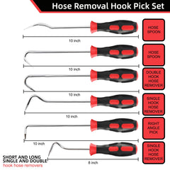 VASTOOLS 10-inch spoon hook close-up showing strong tip for clean hose bead separation