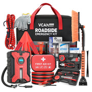 VCANENERGY kit front view showing compact bag and organized exterior, ready-to-store benefit