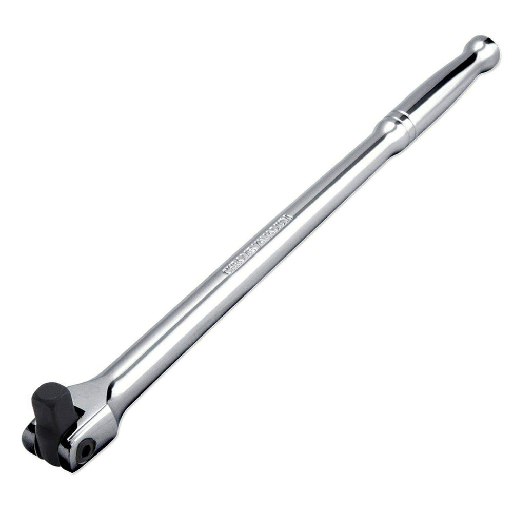 VCT breaker bar front view showing mirror chrome finish and secure socket hold