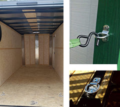 VEEBELL D-ring folded flat against bracket, low-profile storage and space saving