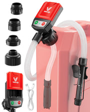 VEECAP front view pump showing compact design and portability benefit