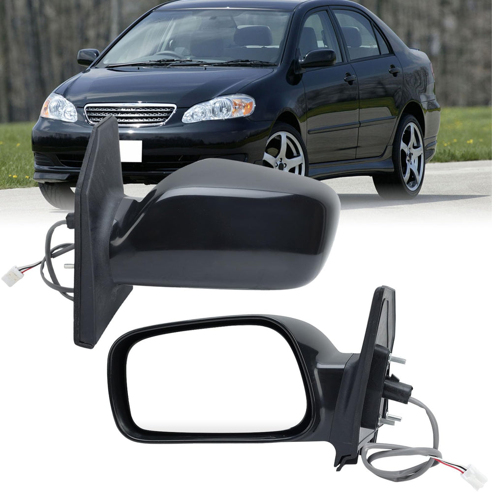 vefix left driver-side mirror front view showing fit and alignment benefit