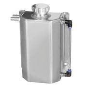 VehiMata front view silver reservoir showing durable aluminum build and corrosion resistance