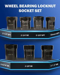 VEHIRETL sockets laid out to display every size for fast selection and compatibility checking