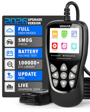 VEHLIVE V850 front display showing menus and quick diagnostics for fast use