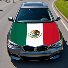 veixsoft Mexico hood cover installed on SUV demonstrating snug fit and weatherproof protection while driving