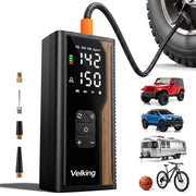 Velking inflator front view showing compact design and controls for fast inflation