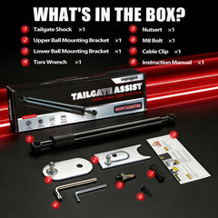 Vepagoo installed on Ram tailgate demonstrating smooth, controlled lowering
