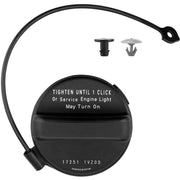 Vershin gas cap front view showing fit and finish for easy replacement