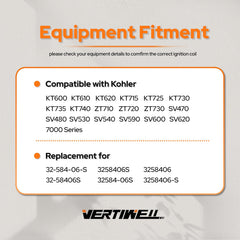 Vertiwell coil installed on Kohler engine illustrating easy replacement benefit