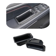 Vesul front view of door storage tray showing neat added pocket and easy access