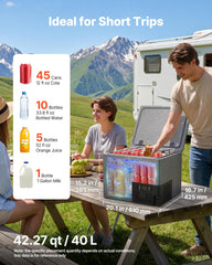 VEVOR open interior with removable basket keeping food organized and chilled
