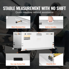 VEVOR 5m tape measures extended showing precise 1/32" increments benefit