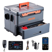VEVOR heater front view showing compact all-in-one design and portability benefit