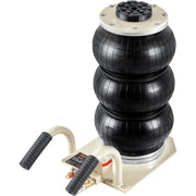 VEVOR front view of air jack showing compact profile and quick lift benefit
