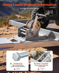 VEVOR anti-slip handle detail for improved grip and safer cranking