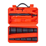 VEVOR front view of bearing press kit showing complete set and case for easy transport