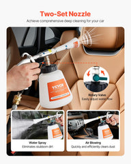 VEVOR 1L bottle attached, large capacity reduces refills during detailing