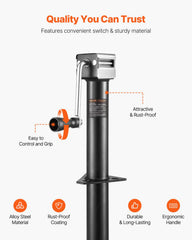 VEVOR detachable handle and crank for manual backup and easy operation