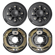 VEVOR front assembled brake kit showing complete hub and drum, reliable replacement