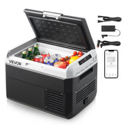 VEVOR front facing fridge closed showing compact storage benefit