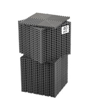VEVOR front view of 40-piece modular drainage tiles showing coverage benefit