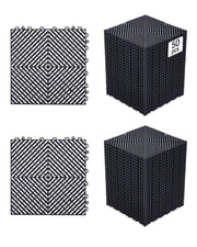 VEVOR front packaging of 50-piece drainage tiles showing kit and coverage