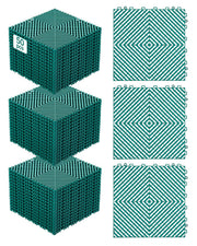 VEVOR front packaging of 50-piece drainage mat kit showing compact box and count