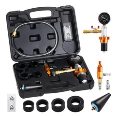 VEVOR front tool assembly showing compact refill unit and gauge for efficient vacuum fills
