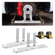 VEVOR front view of toe alignment plates showing durable stainless-steel build and benefits