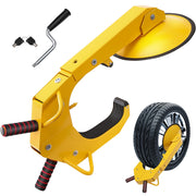 VEVOR front view of wheel lock clamp showing robust build and deterrent benefit