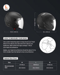 VEVOR helmet side profile highlighting visor and aerodynamic benefit