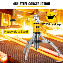 VEVOR close-up of interchangeable jaws showing forged-steel grip and secure extraction benefit