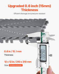 VEVOR interlock mechanism detail showing secure snap-fit connection benefit