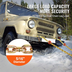 VEVOR close-up of large J hook showing secure seating and quick attachment benefit