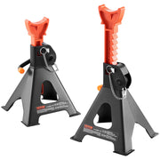 VEVOR front view of jack stands showing stable base and load capacity