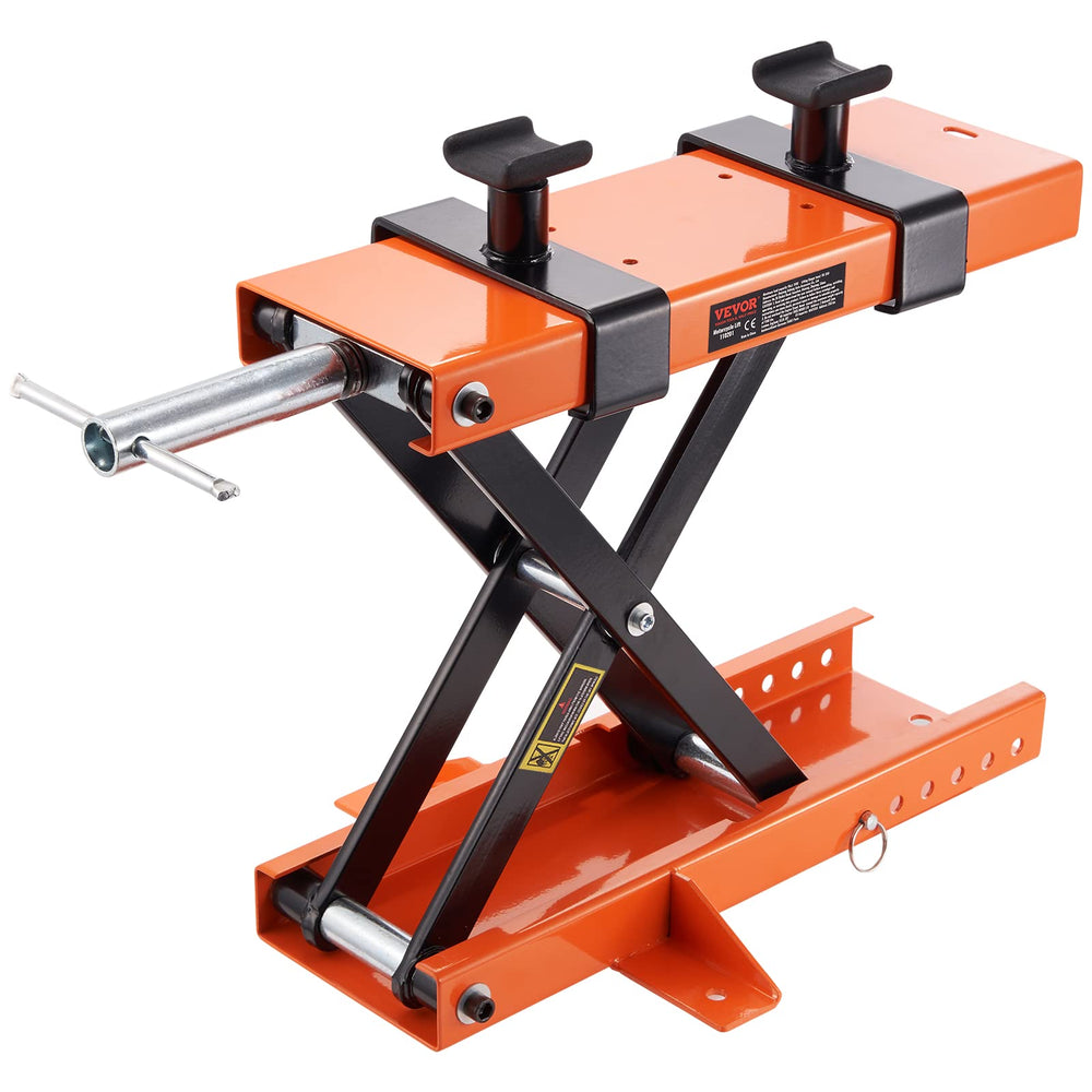 VEVOR lift front view showing stable platform and load capacity benefit