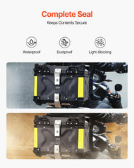 VEVOR lock and hinge detail offering theft resistance and durability