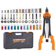 VEVOR front view of rivet nut tool showing full kit and tool benefits