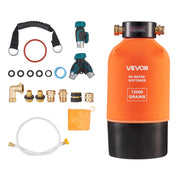 VEVOR front view of portable softener showing compact design and portability benefits