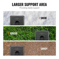 VEVOR side profile stacked blocks demonstrating secure interlock