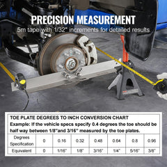 VEVOR 5m tape measure detail with fine 1/32" increments for precise reading