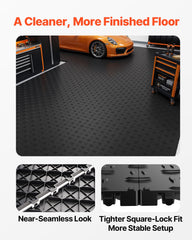 VEVOR diamond-texture closeup offering non-slip surface and easy cleaning benefit