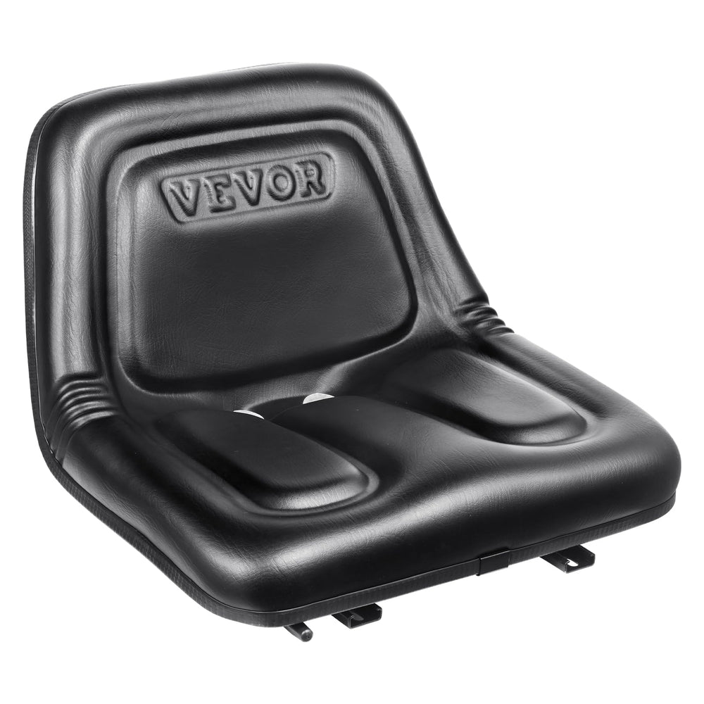 VEVOR tractor seat front view showing padding and cover, improves operator comfort