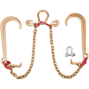 VEVOR front packaging showing V bridle chain and accessories for secure transport