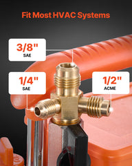VEVOR inlet ports and fittings display for versatile system hookups